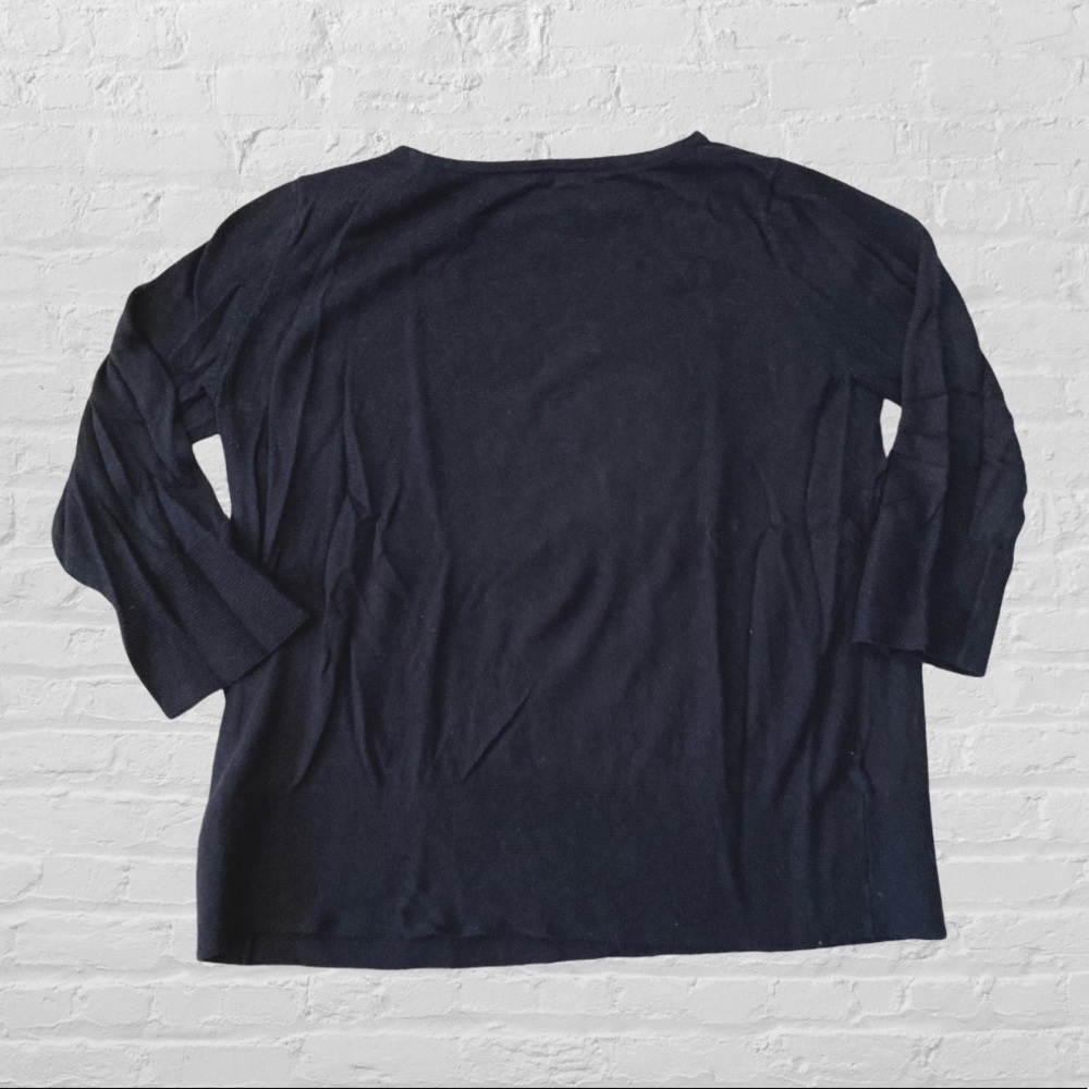 💕 Banana Republic black essential 3/4 sleeve sweater
